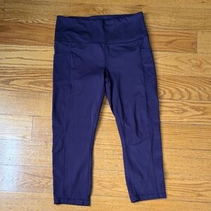 Yogalicious Women’s Deep Purple Cropped Leggings